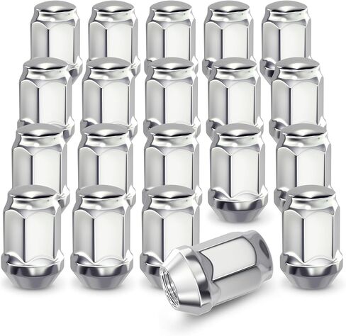 Evil Energy 20 PCS 1/2 ″ -20 مجموعة مكسرات العروة ، المكسرات المغلقة للعبور الجوز ، جوز عجلة الصلب الكربوني البارد لعجلات OEM ، الأسود in Saudi Arabia