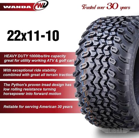 Wanda 22x11-12 Golf Cart ATV إطارات 4 Ply 22x11-12 14052 in Kuwait