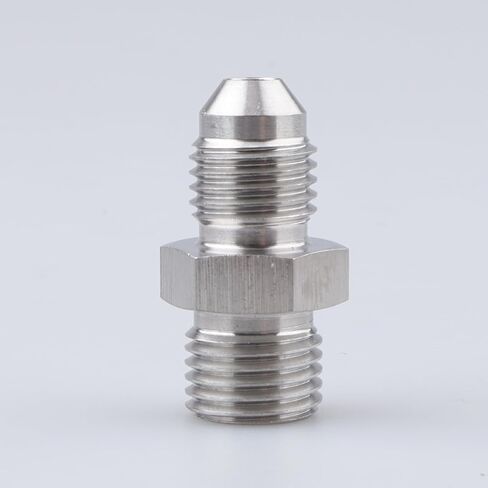 Male M12 x 1.25 Metric Thread to -4 AN Adapter Stainless Steel in Saudi Arabia
