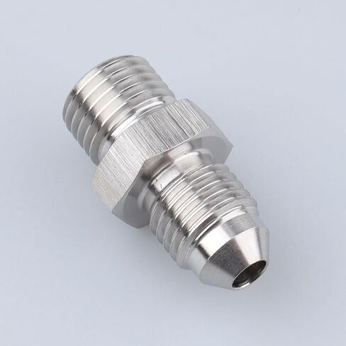 Male M12 x 1.25 Metric Thread to -4 AN Adapter Stainless Steel in Saudi Arabia