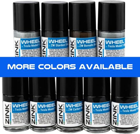 Premium Tesla Wheel Touch Up Paint for Model 3 20-inch Grey Performance Warp Wheels - Color-matched Paint for DIY Curb Rash Repair - Made in USA in Kuwait