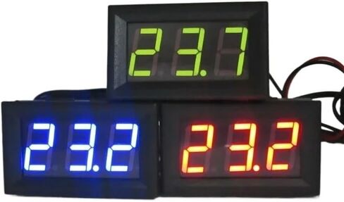 مقياس مقياس درجة حرارة السيارة المطورة -50 ~ 110 درجة مئوية مقياس حرارة LED الرقمي 5-12V اتصال سهل للصناعة (ل R) in Kuwait
