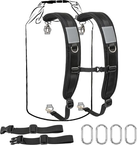 Backpack Straps, Adjustable Padded Shoulder Straps for Bags Replacement,with Spare Metal Clips and Spare Chest Belt for Backpack,Dry Bag in Saudi Arabia