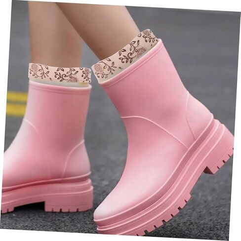 Enhanced Warmth Boot Liners Women's Insulated Rain Boot Covers Waterproof Liners for Cold Weather for Winter Activities in Kuwait