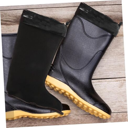 DOITOOL 1pair Men's Insulated Boot Liners Cozy Thermal Socks for Winter Rain Boots Nonslip Design with Easy for Cold Weather Protection and Comfort in Saudi Arabia