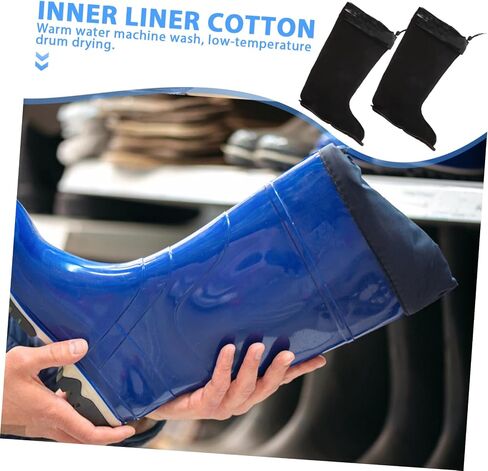 DOITOOL 1pair Men's Insulated Boot Liners Cozy Thermal Socks for Winter Rain Boots Nonslip Design with Easy for Cold Weather Protection and Comfort in Saudi Arabia