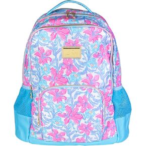 حقيبة ظهر كبيرة Lilly Pulitzer مع جيوب وأشرطة قابلة للتعديل والمقبض العلوي ، حقيبة كتب كبيرة للعمل والسفر (Beachside Haven) in Kuwait