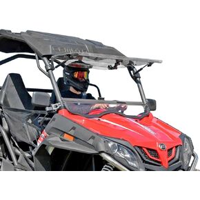 الزجاج الأمامي Superatv Scratch Resistant Flip Flip لـ CFMoto Zforce 500 ، 800 Trail & Ex ، 1000 2014-2022 ، 1/4 "بولي كربونات مطلية صلابة ، يمكن إغلاقها أو تنفيسها أو فتحها بالكامل. in Saudi Arabia