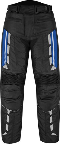 Men's Waterproof Armored Motorcycle Trousers – Protective Cordura Textile Pants with Removable Protectors for Biking. in Saudi Arabia