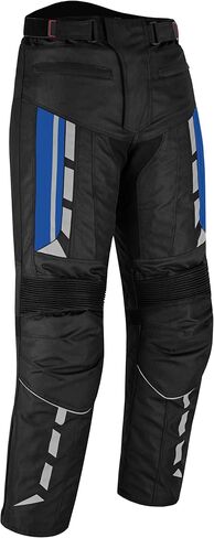 Men's Waterproof Armored Motorcycle Trousers – Protective Cordura Textile Pants with Removable Protectors for Biking. in Saudi Arabia