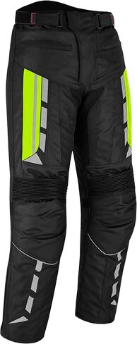 Men's Waterproof Armored Motorcycle Trousers – Protective Cordura Textile Pants with Removable Protectors for Biking. in Saudi Arabia