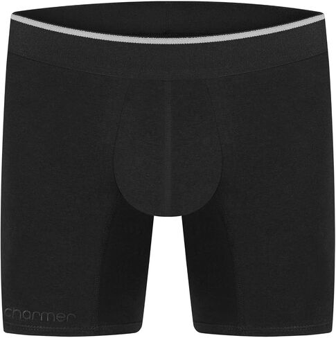 Men's Boxer Briefs in Premium Cotton, 3 Pack, Blue and Black Colors. Comfortable, Soft and Breathable. in Saudi Arabia