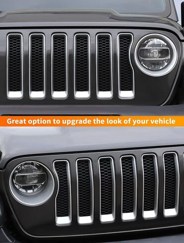 Savadicar 9 قطع ألياف الكربون الشواية الأمامية وغطاء مصباح الأمامي مجموعة لجيب Wrangler JL Jlu 4xe & Gladiator JT 2018-2023-إكسسوارات ترقية زخرفية خارجية in Kuwait