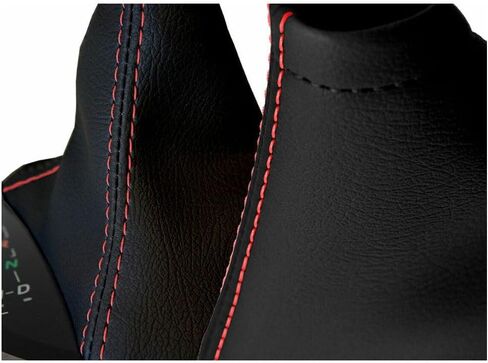 تلقائي وغطاء حذاء الفرامل GRS Red Stitch Leather Leather for Subaru لـ BRZ 13-20 ، لتويوتا 86 17-20 طريقة إدراج الطابق المركزي (الغلاف فقط ، لا توجد أجهزة متضمنة) in Saudi Arabia
