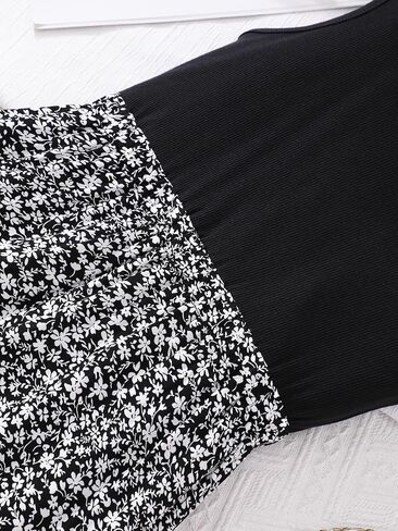 جديد من 6 إلى 14 سنة Seecholso Girls Dress Dress Dress Dritbed Tank Top Top Floral Skirt مرنة الصيف A-LINE in Kuwait