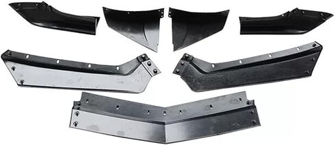 for C8 Corvette Front Lip Fit for 2020-2025 Chevrolet Corvette C8 Z51 STG 7PCs ABS Front Splitter Bumper Lip with Corner (Gloss Black) in Saudi Arabia