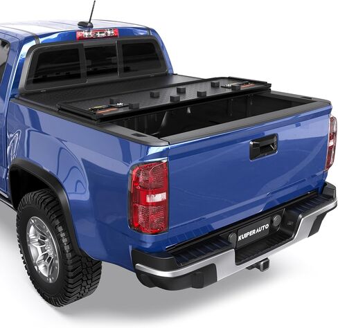 سرير Tri Truck Hard Tri Truck Tonneau Truck Cover متوافق مع 2015-2025 شيفروليه كولورادو GMC Canyon Fleetside - سرير قصير 5.2 قدم (62 بوصة) in Kuwait