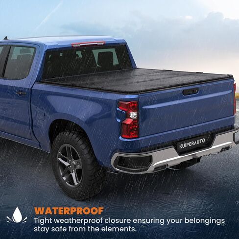 سرير Tri Truck Hard Tri Truck Tonneau Truck Cover متوافق مع 2015-2025 شيفروليه كولورادو GMC Canyon Fleetside - سرير قصير 5.2 قدم (62 بوصة) in Kuwait