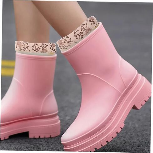 Enhanced Warmth Boot Liners Women's Insulated Rain Boot Covers Waterproof Liners for Cold Weather for Winter Activities in Saudi Arabia