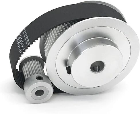 2GT/2M Synchronous Pulley Kit GT2 80 Teeth+20 Teeth Aperture 5-12mm 3D Printer Accessories Reduction Ratio 1:4 Bandwidth 15mm(260mm,20T-B6-W15_80T-B12-W15) in Saudi Arabia