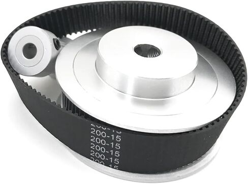 2GT/2M Synchronous Pulley Kit GT2 80 Teeth+20 Teeth Aperture 5-12mm 3D Printer Accessories Reduction Ratio 1:4 Bandwidth 15mm(260mm,20T-B6-W15_80T-B12-W15) in Saudi Arabia
