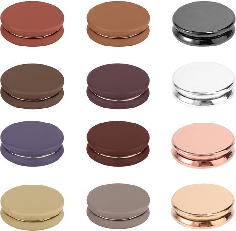 12pcs دبابيس مغناطيسية قوية الحجاب ، أزرار وشاح غير متعددة الأغراض لا ترنغ أزرار عاهرة للنساء للنساء آمنة غير مرئية لقمصان فستان الأوشحة (اللون أ) in Saudi Arabia