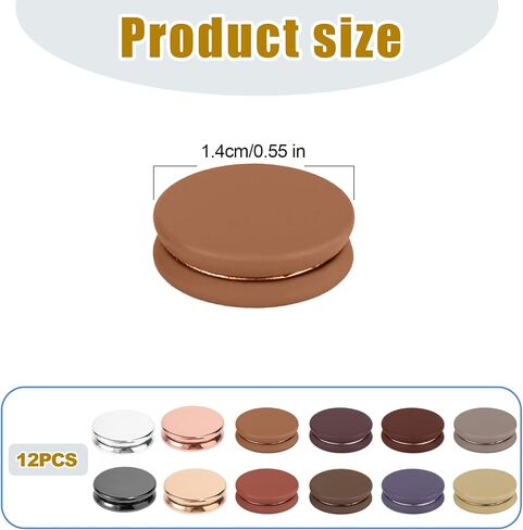 12pcs دبابيس مغناطيسية قوية الحجاب ، أزرار وشاح غير متعددة الأغراض لا ترنغ أزرار عاهرة للنساء للنساء آمنة غير مرئية لقمصان فستان الأوشحة (اللون أ) in Saudi Arabia