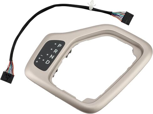 Upgrade Transmission Shifter Bezel with Harness Kit, 601-401 Gold, Compatible With 2014-2018 Jeep Cherokee, Replaces# 5YD27LS5AA 68413957AA in Saudi Arabia