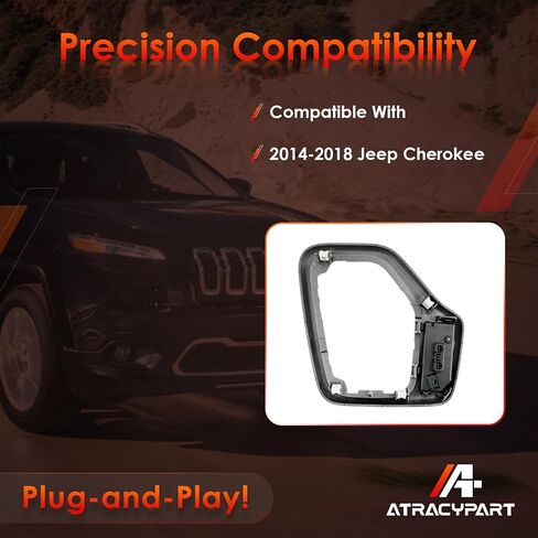 Upgrade Transmission Shifter Bezel with Harness Kit, 601-401 Gold, Compatible With 2014-2018 Jeep Cherokee, Replaces# 5YD27LS5AA 68413957AA in Saudi Arabia