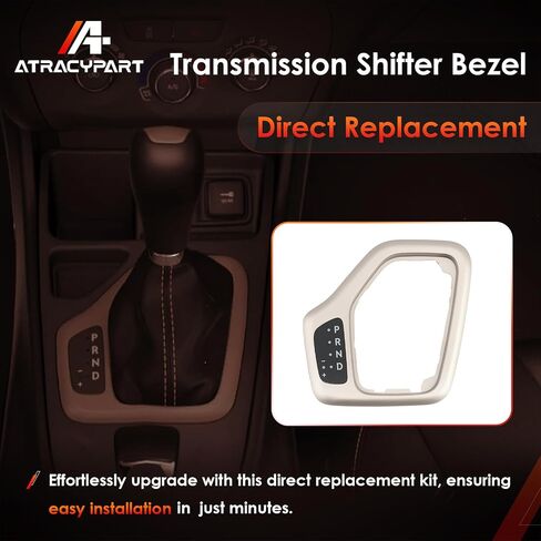 Upgrade Transmission Shifter Bezel with Harness Kit, 601-401 Gold, Compatible With 2014-2018 Jeep Cherokee, Replaces# 5YD27LS5AA 68413957AA in Saudi Arabia