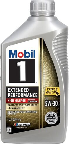 Mobil 1 Extended Performance High Mileage Full Synthetic Motor Oil 5W-30, 1 Quart (6-pack) in Saudi Arabia