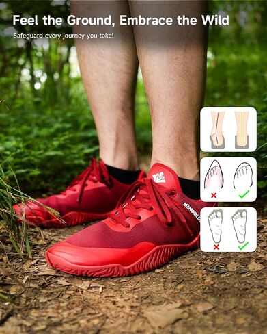 Manueklear Zero Drop Wide Toe Box Shoe للرجال نساء ، وأحذية حافي القدمين الحد الأدنى لمشيه المشي لمسافات طويلة ، ورفع الأحذية للتدريب المتقاطع in Kuwait