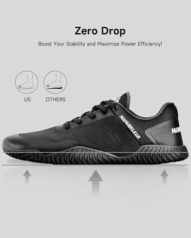 Manueklear Zero Drop Wide Toe Box Shoe للرجال نساء ، وأحذية حافي القدمين الحد الأدنى لمشيه المشي لمسافات طويلة ، ورفع الأحذية للتدريب المتقاطع in Kuwait