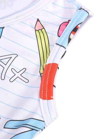 Toddler Girls Back to School Dress Cartoon Casual Toy Print Dresses Short Sleeves Summer Dress 2-8Y in Kuwait