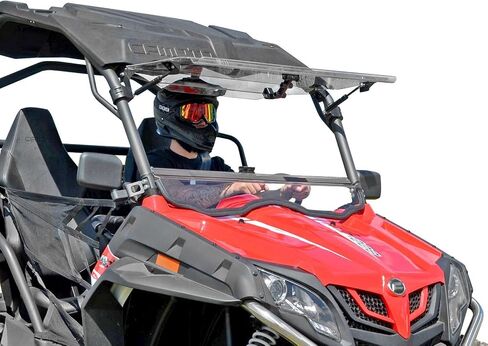 الزجاج الأمامي Superatv Scratch Resistant Flip Flip لـ CFMoto Zforce 500 ، 800 Trail & Ex ، 1000 2014-2022 ، 1/4 "بولي كربونات مطلية صلابة ، يمكن إغلاقها أو تنفيسها أو فتحها بالكامل. in Saudi Arabia