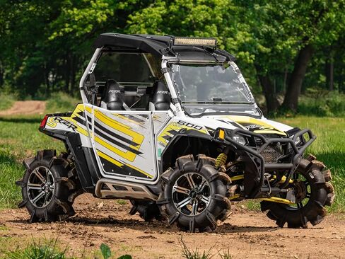 يمكن إغلاق الزجاج الأمامي Superatv Scratch 3-in-1 Flip Flip لـ Polaris RZR (انظر التركيب) ، in Saudi Arabia