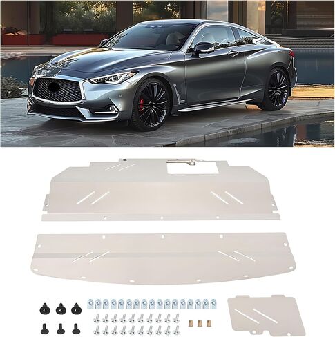 Kuafu Engine Splash Shield متوافق مع Infiniti Q50 2014 2016-2022 Infiniti Q60 تحت غطاء الألومنيوم in Saudi Arabia