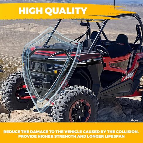 واقي فرشاة الوفير الأمامي Kuafu متوافق مع 2009-2020 Polaris RZR 170 استبدال 28777813 الفولاذ الأسود المطلي بالمسحوق in Saudi Arabia