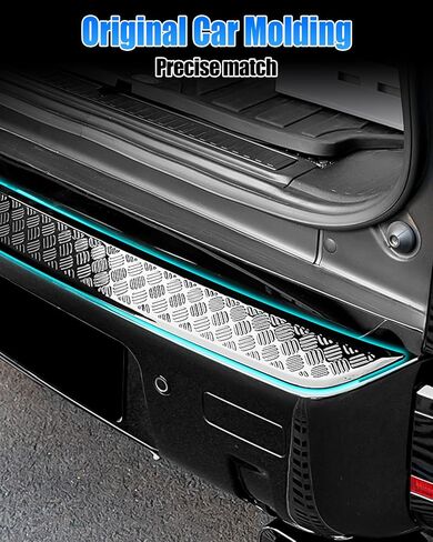Rear Bumper Anti-Scratch Guard Protection Cover Compatible with Land Rover Defender 90 110 130 2020-2025 Exterior Accessories Glossy Black Bumper Cover in Saudi Arabia