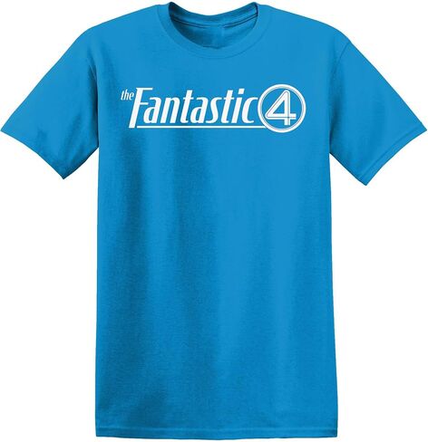 Marvel Fantastic Four Logo Symbol First Steps Text T-Shirt in Saudi Arabia
