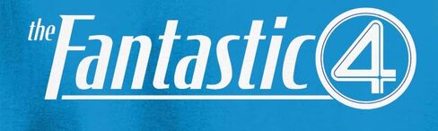 Marvel Fantastic Four Logo Symbol First Steps Text T-Shirt in Saudi Arabia