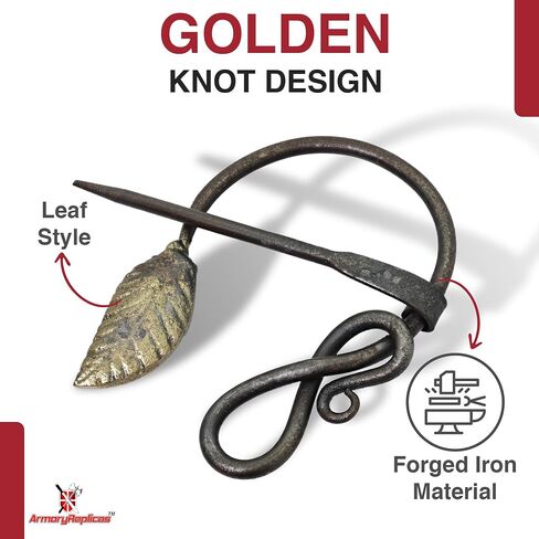 Armory Replicas ™ Fiking و Celtic Cloak Cloak Pin Brooch-فيبولا من القرون الوسطى للأزياء ، إعادة التشريع ، تأثيري وملحقات اللباس التاريخي in Kuwait