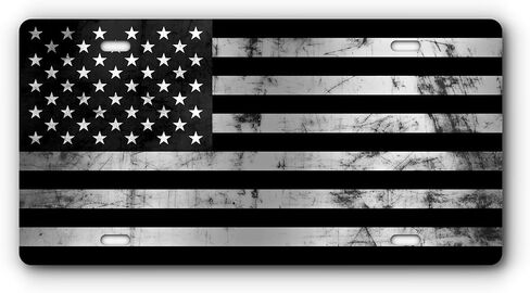Patriotic Vanity Aluminum License Plate for Front of Trucks and Cars - Made in The USA - Universal Fit (1776 Eagle) in Saudi Arabia