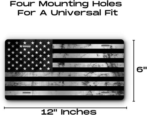 Patriotic Vanity Aluminum License Plate for Front of Trucks and Cars - Made in The USA - Universal Fit (1776 Eagle) in Saudi Arabia