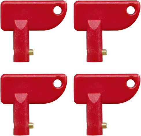 2PCS Battery Disconnect Spare Keys, Mini Battery Kill Switch Key, Battery Disconnect Isolator Power Cut Off Switch Keys for Marine, Car, Truck, ATV, RV, Boat (2PCS) in Kuwait