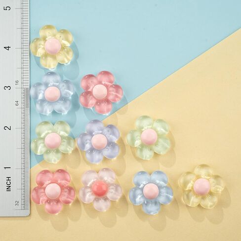 Gummy Bear Shoe Charms, Daisy Flower Shoe Charms, Bling Resin Heart Shoe Decoration Charms for Clog Sandals Birthday Party Favors Gifts for Girl Women in Saudi Arabia