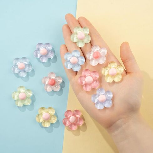 Gummy Bear Shoe Charms, Daisy Flower Shoe Charms, Bling Resin Heart Shoe Decoration Charms for Clog Sandals Birthday Party Favors Gifts for Girl Women in Saudi Arabia