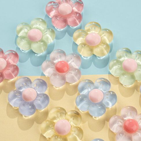 Gummy Bear Shoe Charms, Daisy Flower Shoe Charms, Bling Resin Heart Shoe Decoration Charms for Clog Sandals Birthday Party Favors Gifts for Girl Women in Saudi Arabia