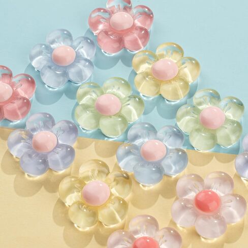 Gummy Bear Shoe Charms, Daisy Flower Shoe Charms, Bling Resin Heart Shoe Decoration Charms for Clog Sandals Birthday Party Favors Gifts for Girl Women in Saudi Arabia