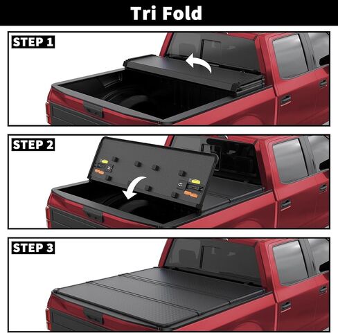 Soft Tri Fold Truck Bed Tonneau Cover Compatible for 2016-2023 Toyota Tacoma 3-Fold 5FT 60.5Inch in Kuwait
